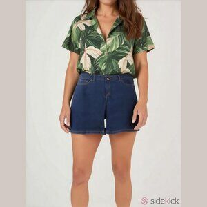 Michael Michael Kors Women's Size 10 Dark Wash Denim Bermuda Shorts